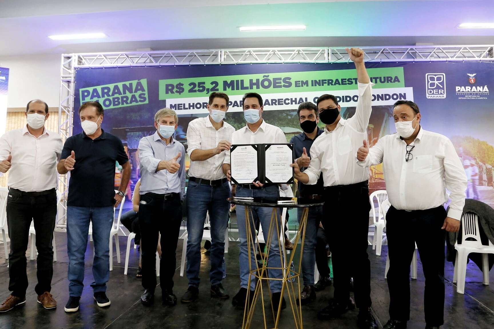 Governador do Paraná anuncia retomada das obras do Contorno de Marechal Cândido Rondon